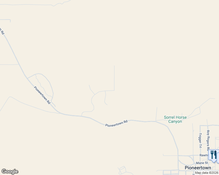 map of restaurants, bars, coffee shops, grocery stores, and more near Cimarron Road in San Bernardino County