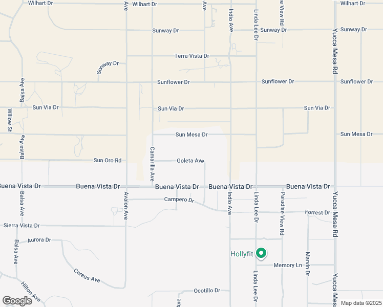 map of restaurants, bars, coffee shops, grocery stores, and more near in Yucca Valley