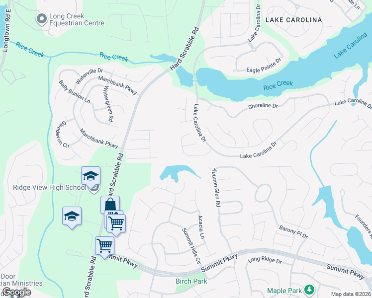 map of restaurants, bars, coffee shops, grocery stores, and more near 208 Chalfont Lane in Columbia