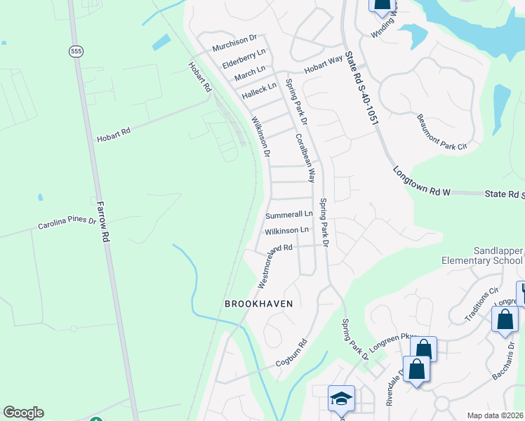 map of restaurants, bars, coffee shops, grocery stores, and more near 2057 Wilkinson Drive in Columbia