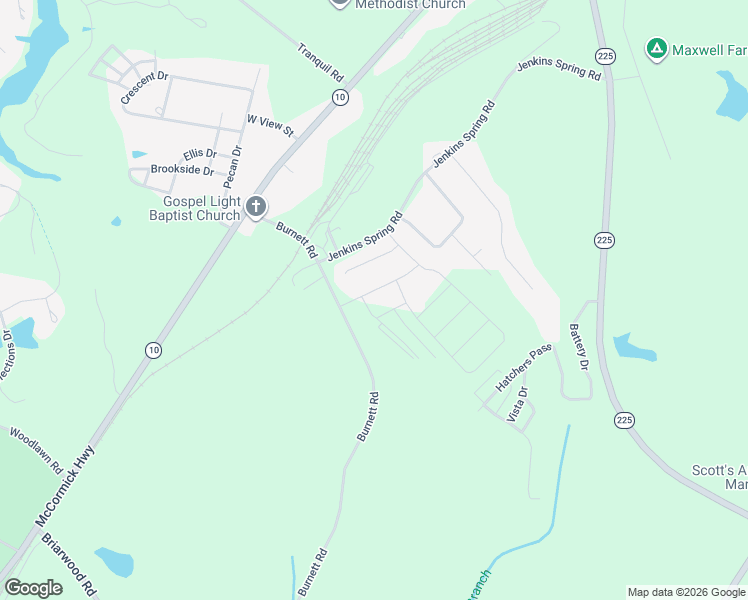 map of restaurants, bars, coffee shops, grocery stores, and more near 105 Corrie Court in Greenwood