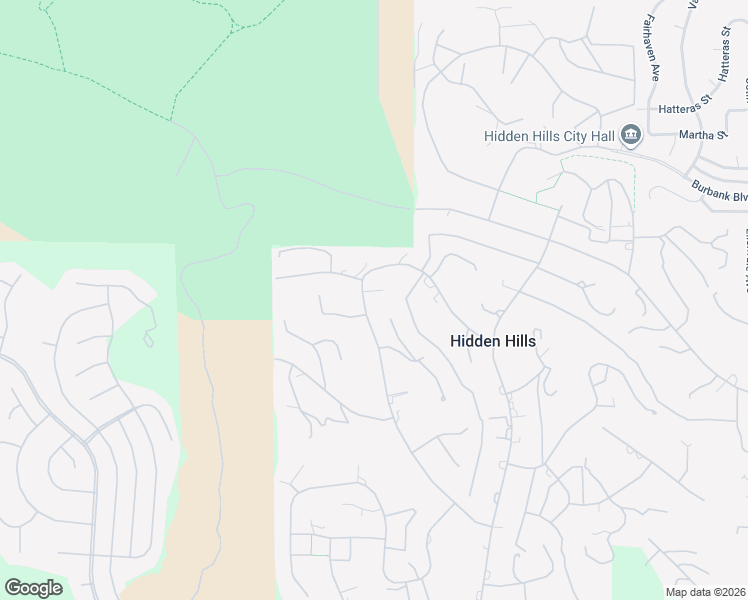 map of restaurants, bars, coffee shops, grocery stores, and more near 5716 Jed Smith Road in Hidden Hills