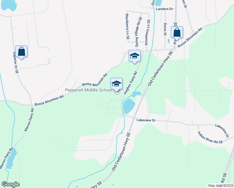 map of restaurants, bars, coffee shops, grocery stores, and more near 200 Hughes Dairy Road in Lindale