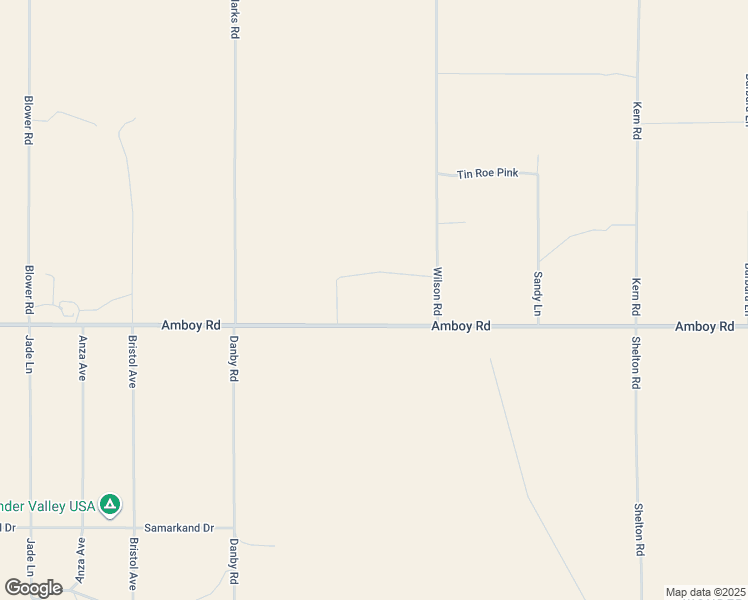 map of restaurants, bars, coffee shops, grocery stores, and more near Amboy Road in Twentynine Palms