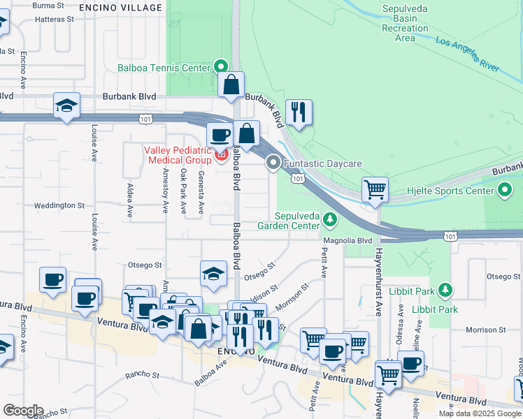 map of restaurants, bars, coffee shops, grocery stores, and more near in 