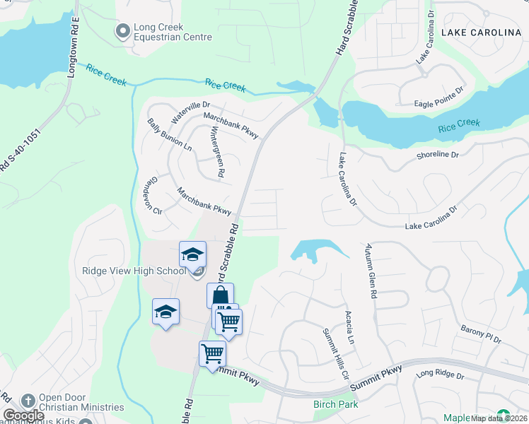 map of restaurants, bars, coffee shops, grocery stores, and more near 217 McBride Court in Columbia