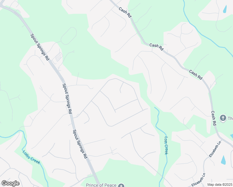 map of restaurants, bars, coffee shops, grocery stores, and more near 6522 Parkland Place in Flowery Branch