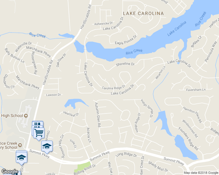 map of restaurants, bars, coffee shops, grocery stores, and more near 300 Laurel Rise Lane in Columbia