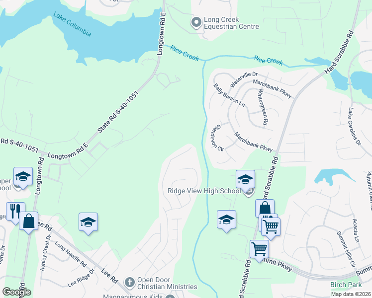 map of restaurants, bars, coffee shops, grocery stores, and more near 9 Kirkwall Court in Columbia
