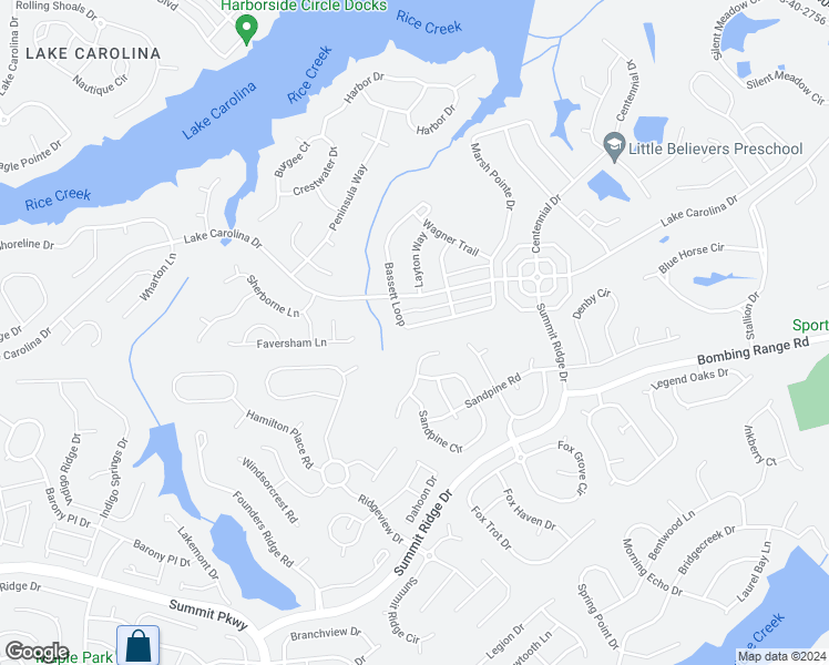 map of restaurants, bars, coffee shops, grocery stores, and more near 232 Bassett Loop in Columbia