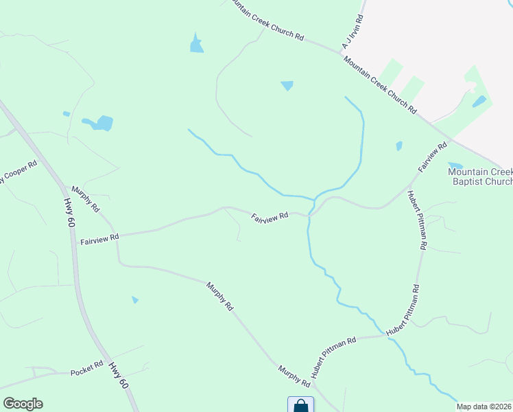 map of restaurants, bars, coffee shops, grocery stores, and more near 232 Fairview Road in Pendergrass