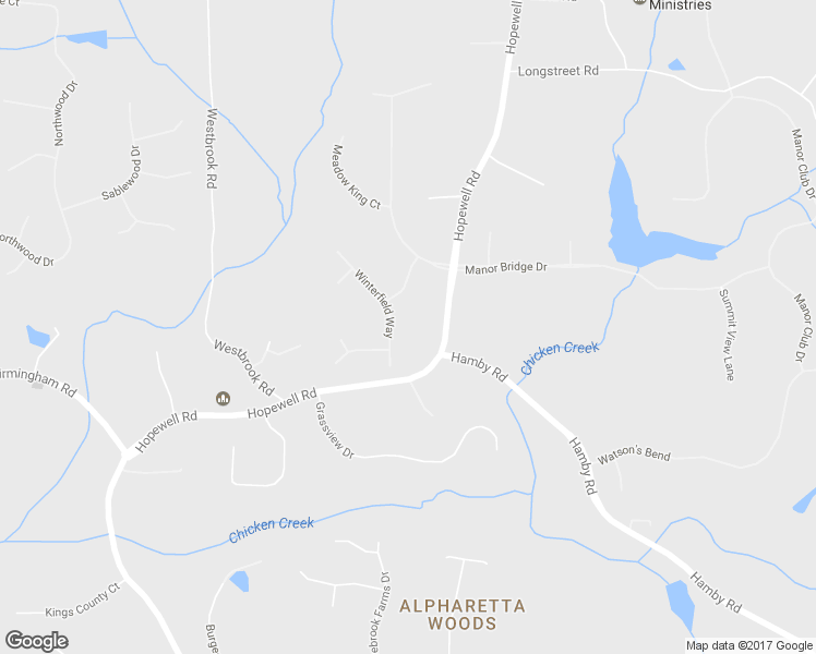 map of restaurants, bars, coffee shops, grocery stores, and more near 15819 Winterfield Way in Alpharetta
