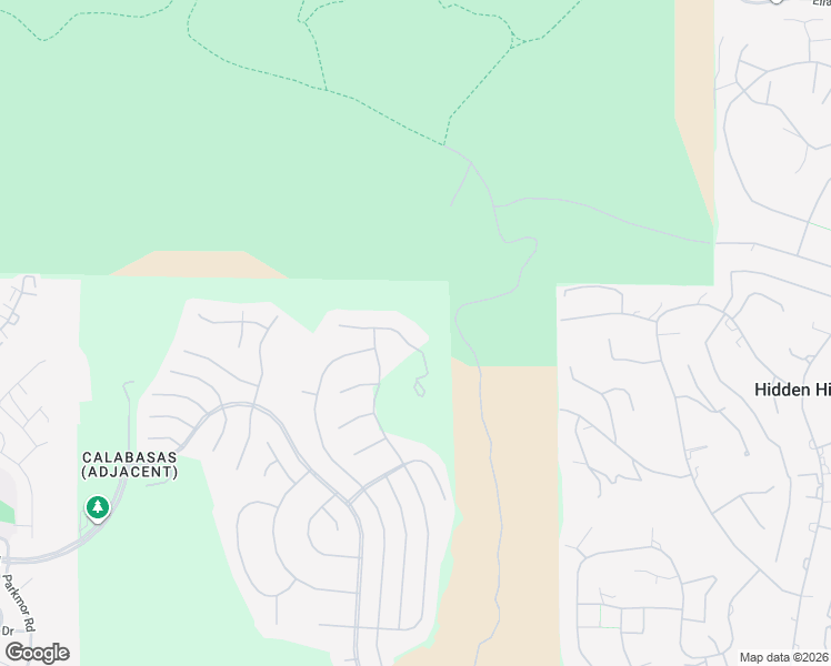 map of restaurants, bars, coffee shops, grocery stores, and more near 25411 Colette Way in Calabasas