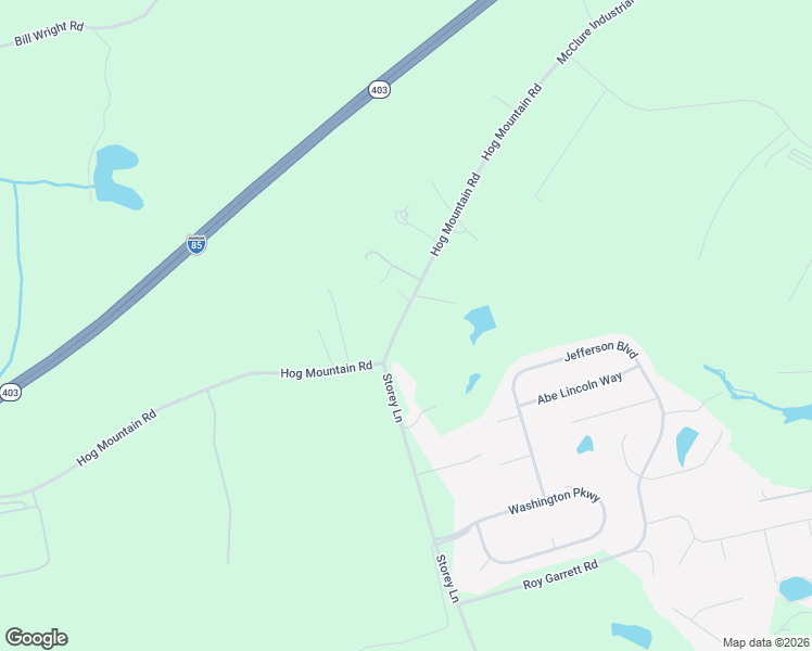 map of restaurants, bars, coffee shops, grocery stores, and more near 2144 Hog Mountain Road in Jefferson