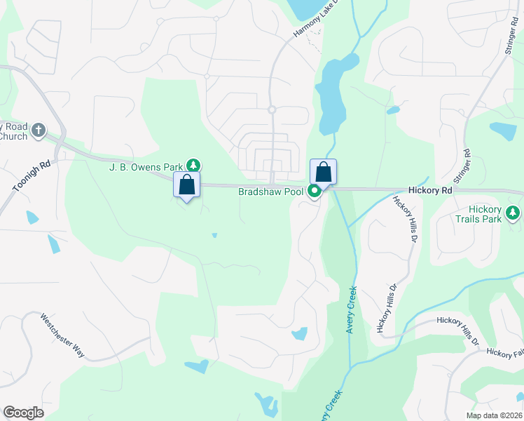 map of restaurants, bars, coffee shops, grocery stores, and more near 2860 Hickory Road in Canton
