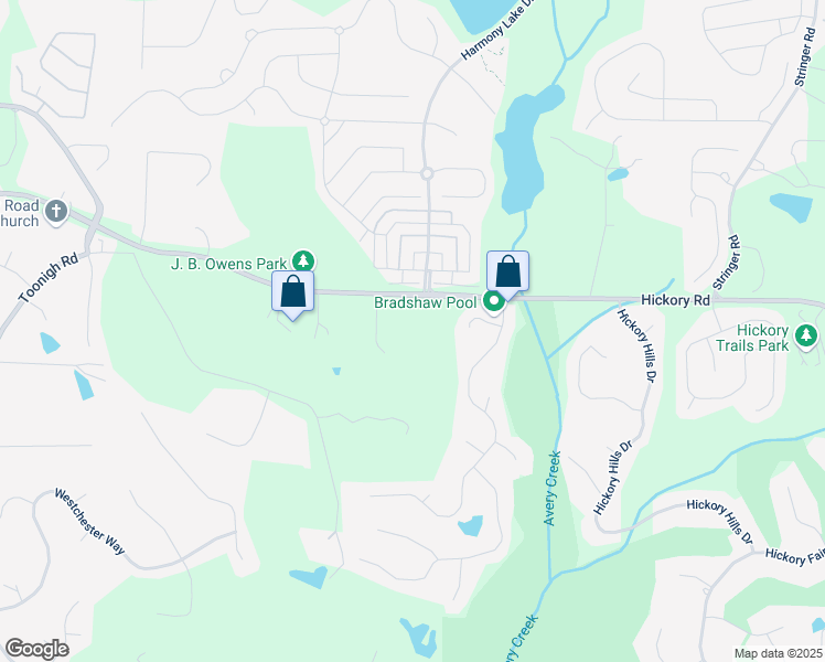 map of restaurants, bars, coffee shops, grocery stores, and more near 2860 Hickory Road in Canton