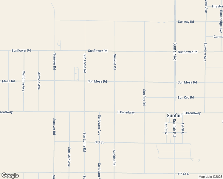 map of restaurants, bars, coffee shops, grocery stores, and more near 64515 Sun Mesa Road in Joshua Tree