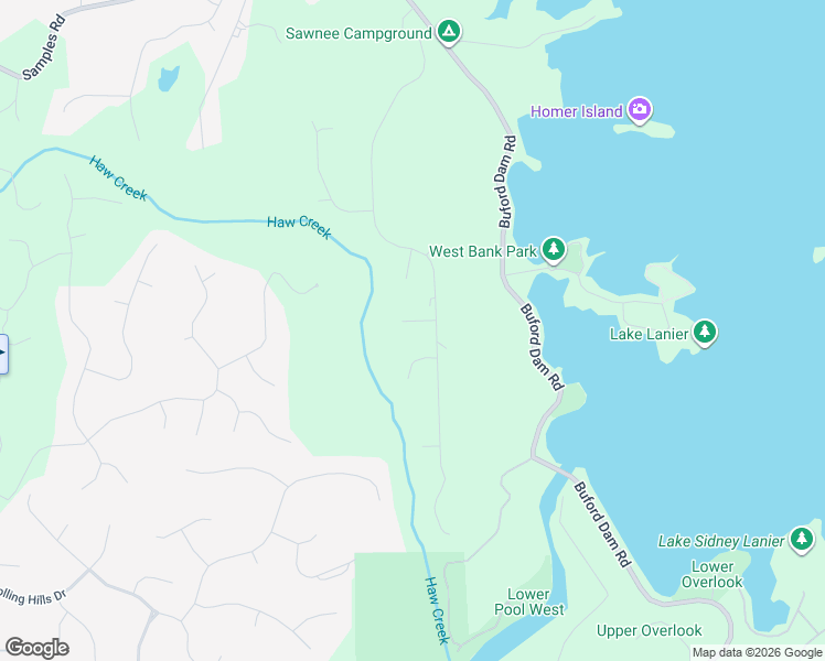 map of restaurants, bars, coffee shops, grocery stores, and more near 3625 High Point in Cumming