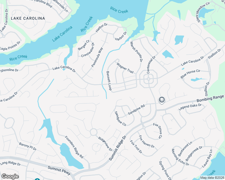 map of restaurants, bars, coffee shops, grocery stores, and more near 225 Bassett Loop in Columbia