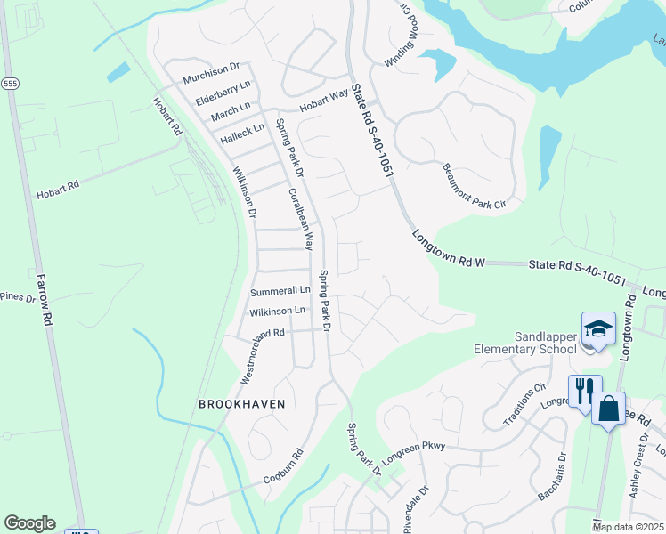 map of restaurants, bars, coffee shops, grocery stores, and more near 268 Charter Oaks Drive in Blythewood