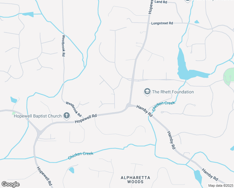 map of restaurants, bars, coffee shops, grocery stores, and more near 15823 Winterfield Way in Alpharetta