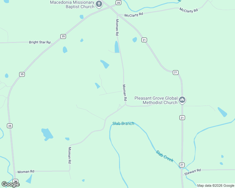 map of restaurants, bars, coffee shops, grocery stores, and more near 1283 Moman Road in Horton