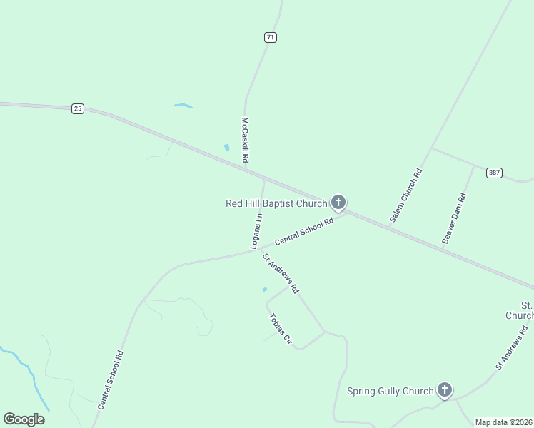 map of restaurants, bars, coffee shops, grocery stores, and more near 59 Logans Lane in Rembert