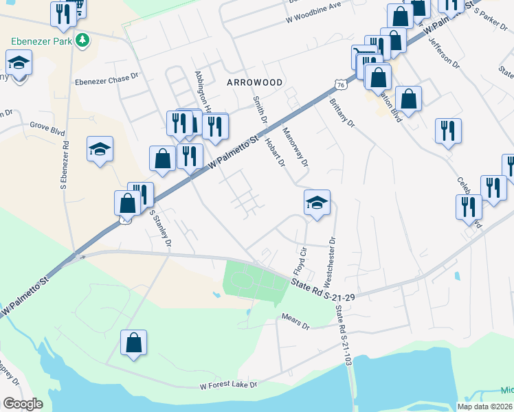 map of restaurants, bars, coffee shops, grocery stores, and more near 1238 Strada Amore in Florence