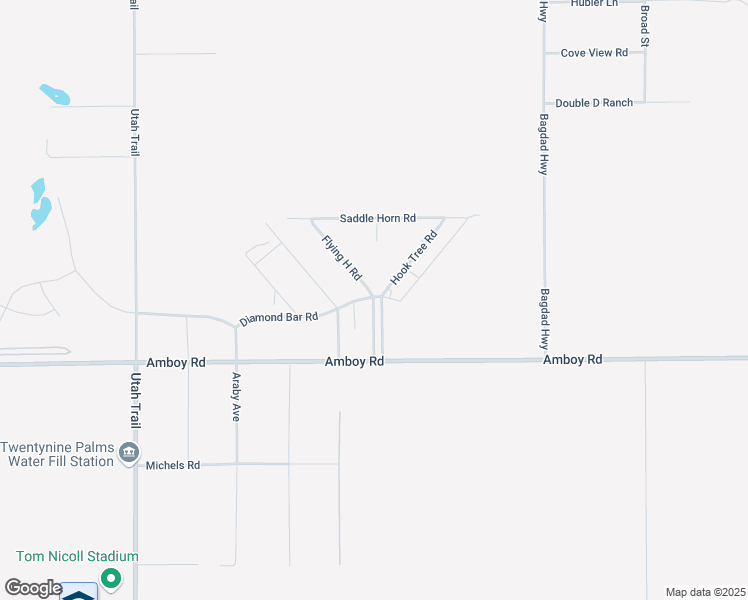 map of restaurants, bars, coffee shops, grocery stores, and more near 4701 Sunmore Parkway in Twentynine Palms