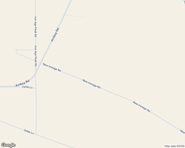 map of restaurants, bars, coffee shops, grocery stores, and more near New Ironage Road in Twentynine Palms