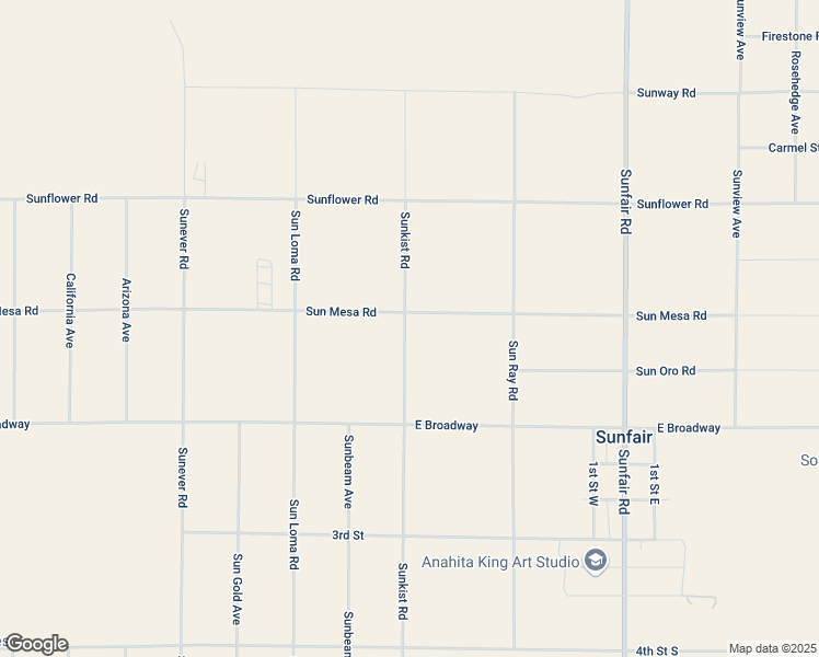 map of restaurants, bars, coffee shops, grocery stores, and more near 64515 Sun Mesa Road in Joshua Tree
