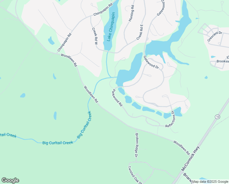 map of restaurants, bars, coffee shops, grocery stores, and more near 205 Parkwood Road in Greenwood