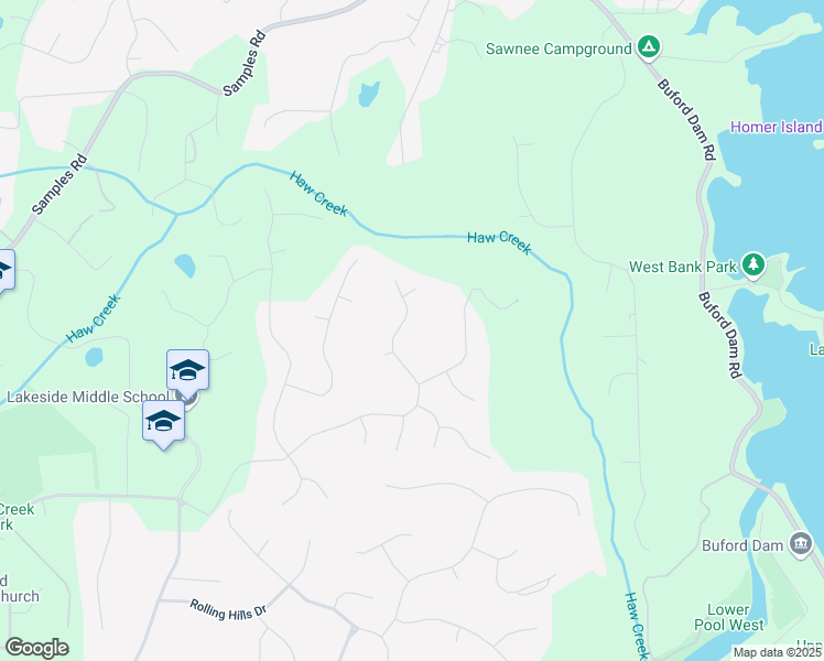map of restaurants, bars, coffee shops, grocery stores, and more near 5030 Princeton Trce in Cumming