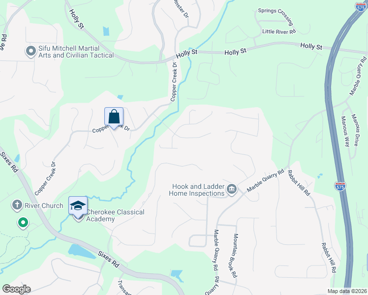 map of restaurants, bars, coffee shops, grocery stores, and more near 801 East Shore Drive in Canton