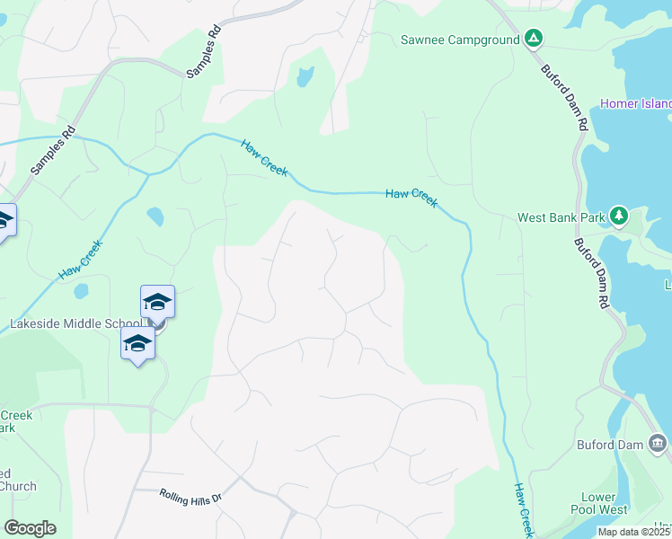 map of restaurants, bars, coffee shops, grocery stores, and more near 5030 Princeton Trce in Cumming