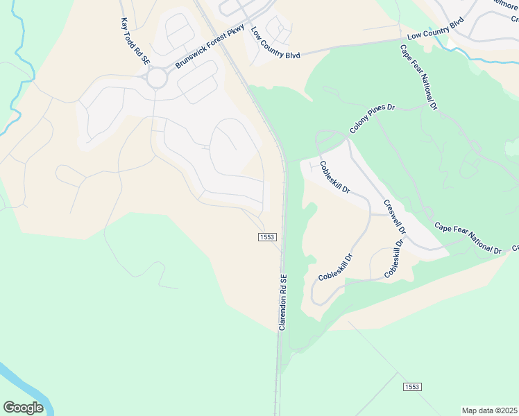 map of restaurants, bars, coffee shops, grocery stores, and more near 2968 Hatchers Run in Leland