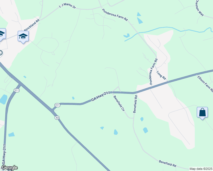 map of restaurants, bars, coffee shops, grocery stores, and more near 4308 Tanners Mill Road in Braselton