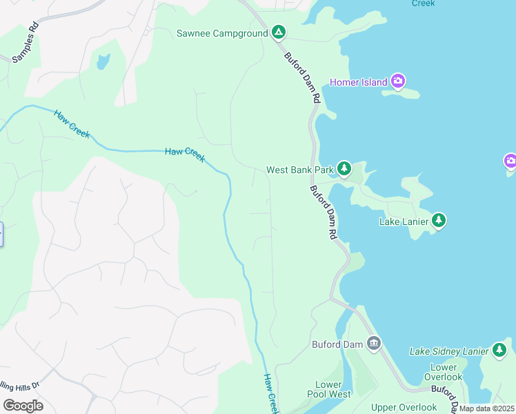 map of restaurants, bars, coffee shops, grocery stores, and more near 3620 High Point in Cumming