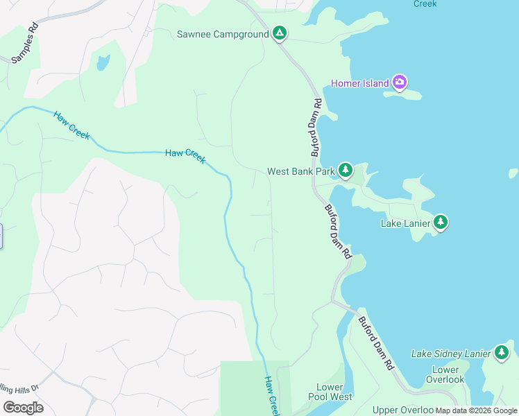 map of restaurants, bars, coffee shops, grocery stores, and more near 3625 High Point in Cumming