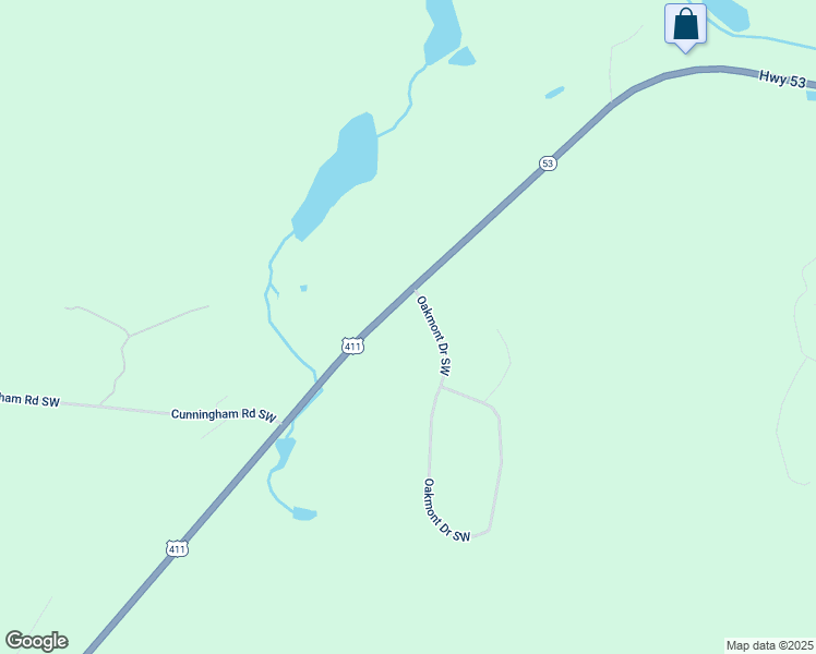 map of restaurants, bars, coffee shops, grocery stores, and more near 0 Oakmont Drive Southwest in Rome