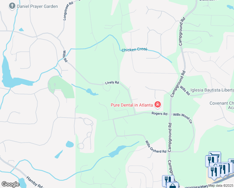 map of restaurants, bars, coffee shops, grocery stores, and more near 6165 Heritage Manor Drive in Cumming