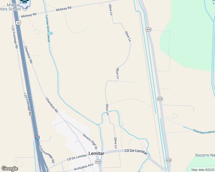 map of restaurants, bars, coffee shops, grocery stores, and more near 56 Olive Lane in Lemitar