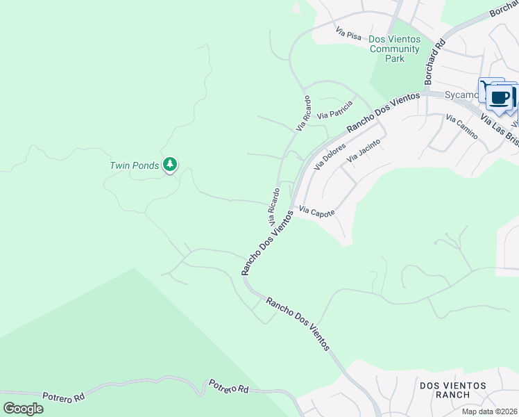 map of restaurants, bars, coffee shops, grocery stores, and more near 5496 Via Mira Flores in Thousand Oaks