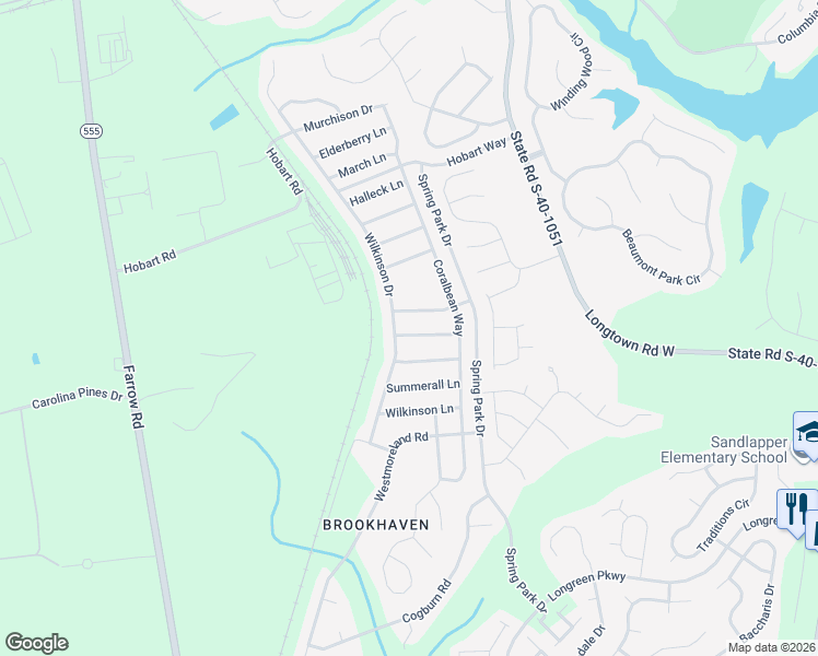 map of restaurants, bars, coffee shops, grocery stores, and more near 836 Wickham Lane in Columbia