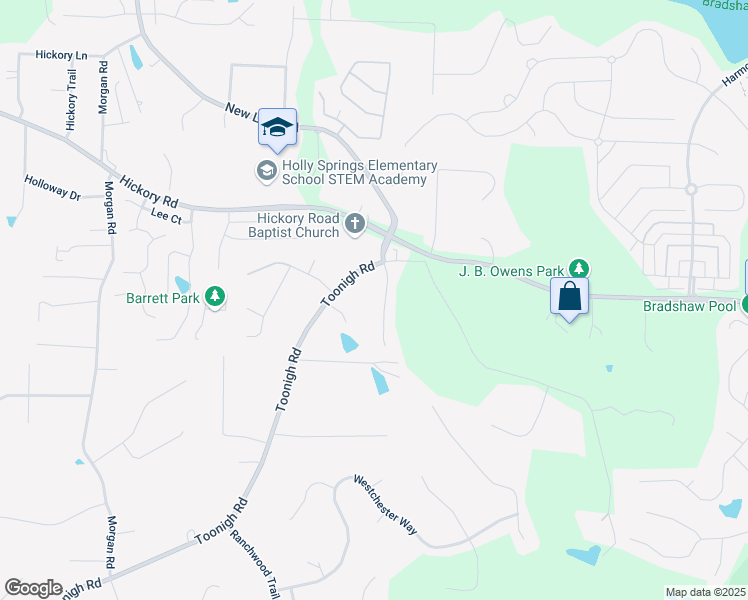 map of restaurants, bars, coffee shops, grocery stores, and more near 4315 Hickory Point Drive in Canton