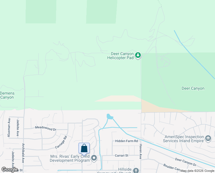 map of restaurants, bars, coffee shops, grocery stores, and more near 10330 Jay Bird Road in Rancho Cucamonga