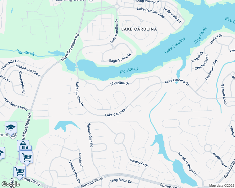 map of restaurants, bars, coffee shops, grocery stores, and more near 245 Carolina Ridge Drive in Columbia