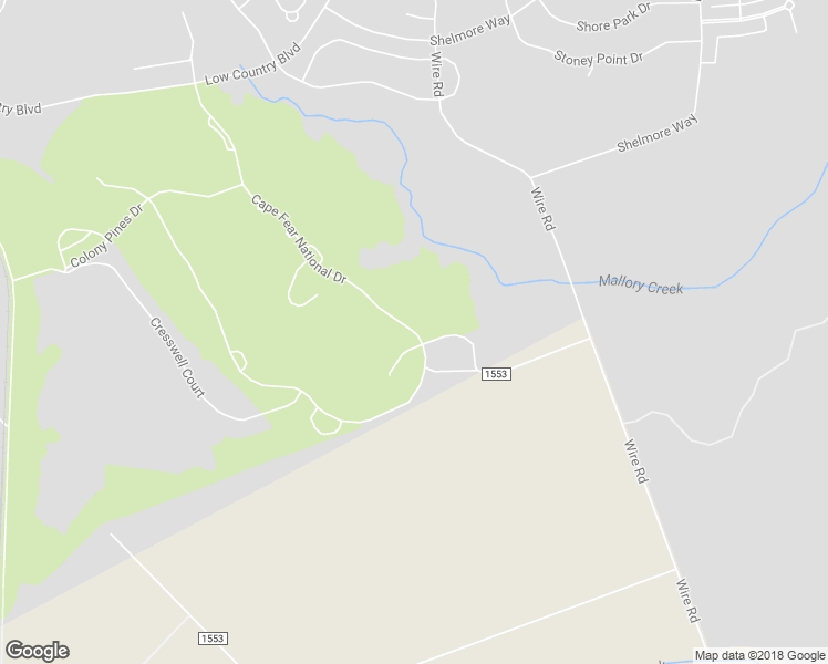map of restaurants, bars, coffee shops, grocery stores, and more near 1544 Cape Fear National Drive in Leland