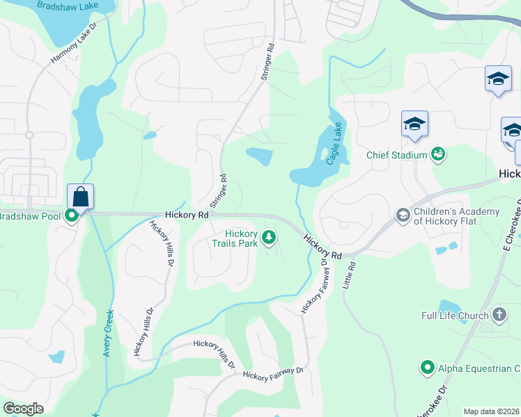 map of restaurants, bars, coffee shops, grocery stores, and more near 3765 Hickory Road in Canton