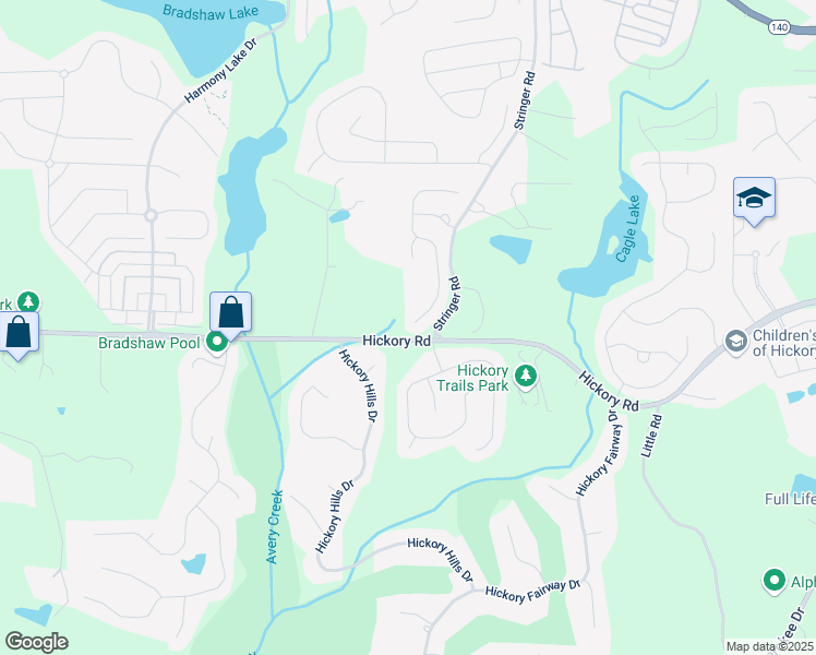 map of restaurants, bars, coffee shops, grocery stores, and more near 308 Orchard Trail in Canton